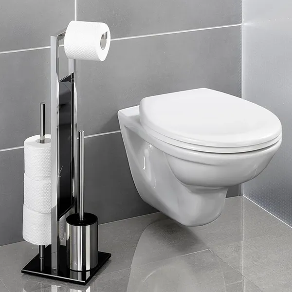 Wenko Rivata Free Standing Toilet Set - Shiny product thumbnail 3