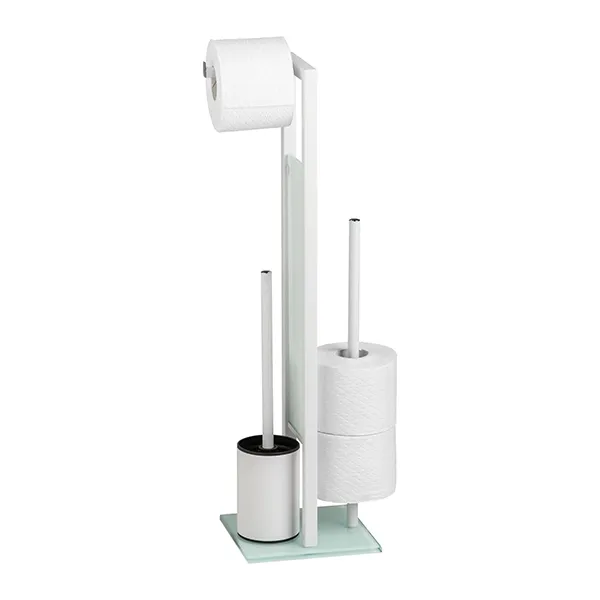 Wenko Rivalta Free-standing Rustproof Toilet Set - White product thumbnail 4
