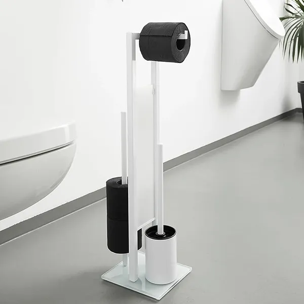 Wenko Rivalta Free-standing Rustproof Toilet Set - White product thumbnail 3