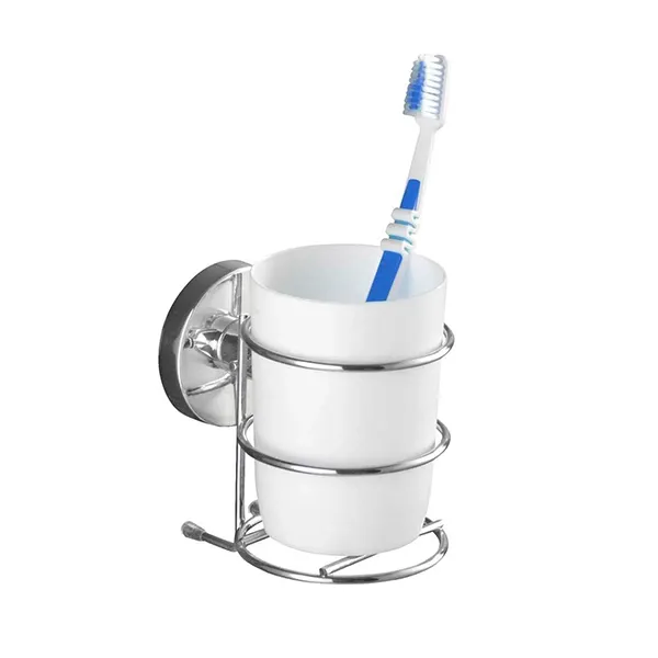 Wenko Milazzo Vacum-Loc Tumbler - Chrome - White product thumbnail 2