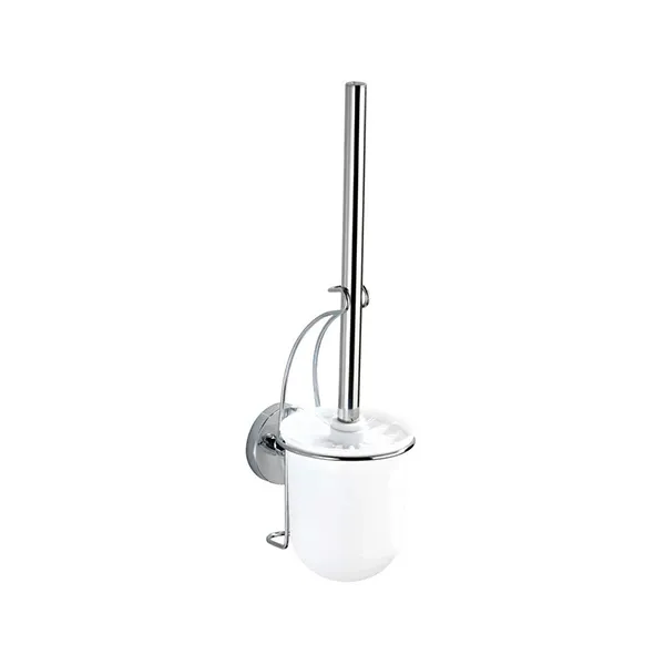 Wenko Toilet Brush" Vacuum-loc" - Stainless Steel - White product thumbnail 2