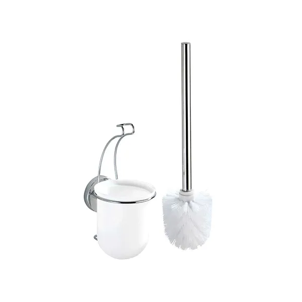 Wenko Toilet Brush" Vacuum-loc" - Stainless Steel - White product thumbnail 3