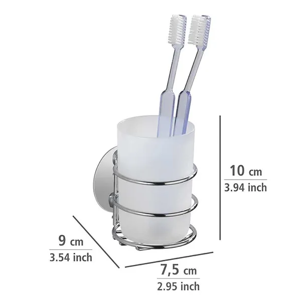 Wenko Tumbler "Turbo-loc" - Stainless Steel - White product thumbnail 3