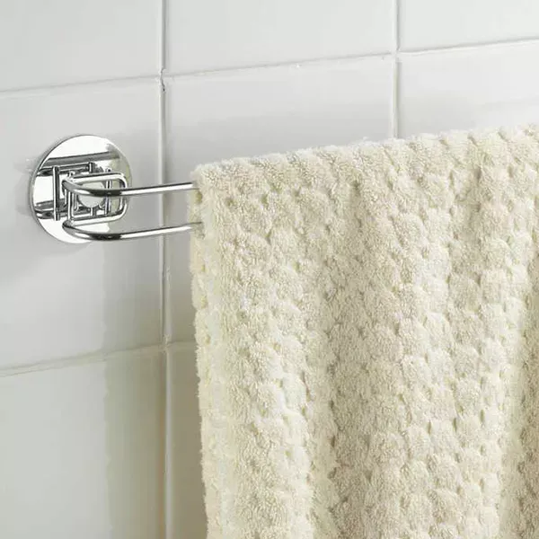 Wenko Towel Rail "Turbo-loc" - Stainless Steel - Silver product thumbnail 4