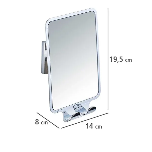 Wenko Wall Mirror "Vacuum-loc Quadro" - Glass - Silver product thumbnail 6