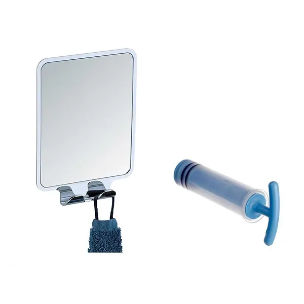 Wenko Wall Mirror "Vacuum-loc Quadro" - Glass - Silver product thumbnail 4
