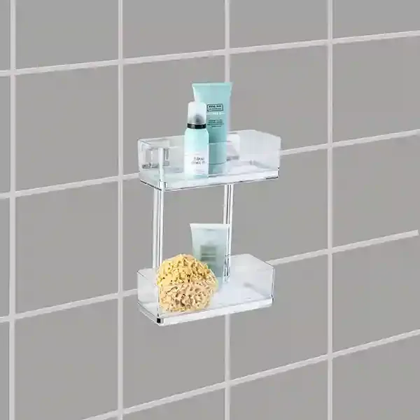 Wenko Quadro Vacuum-Loc Wall Rack, 2-Tier product thumbnail 2