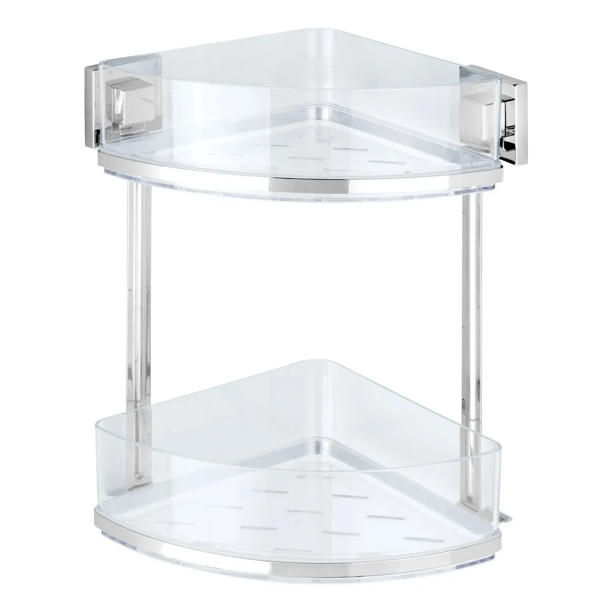 Wenko Vacuum-Loc Quadro 2-Tier Corner Rack - Chrome product thumbnail 2