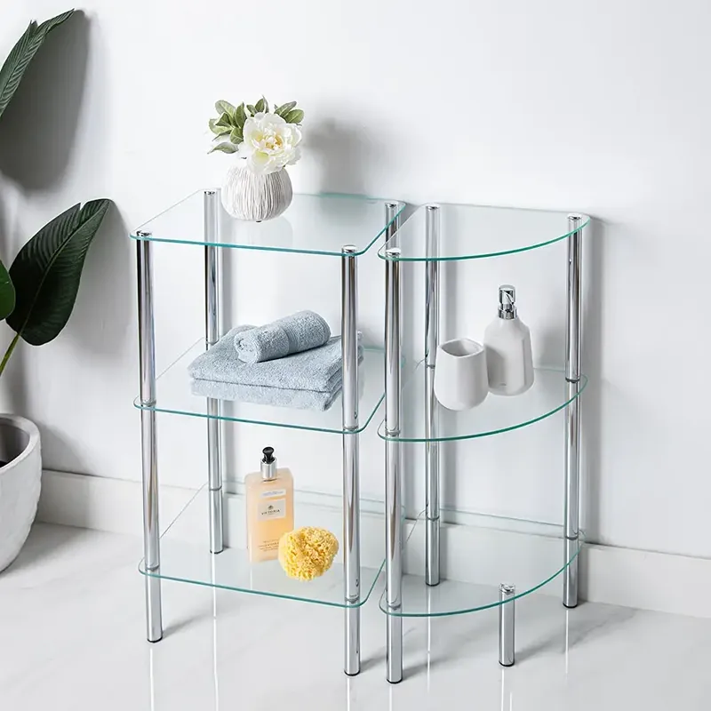 Wenko Yago Corner Rack Unit, 3 Shelves product thumbnail 4