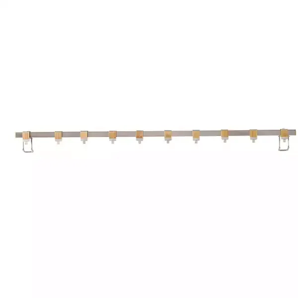 Wenko Premium 10 Hooks, Aluminium & Wood - Silver product thumbnail 3