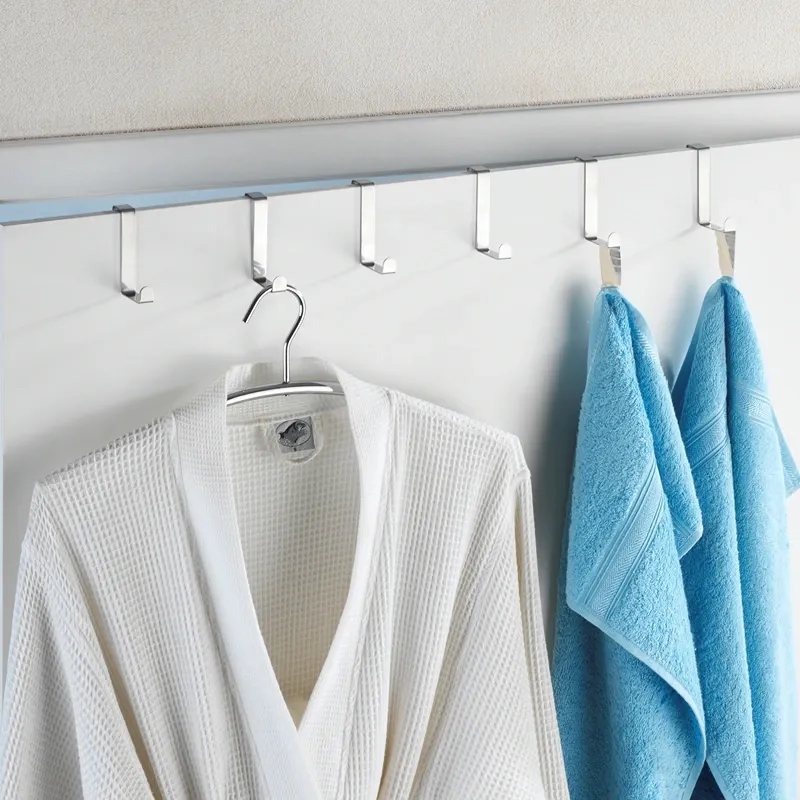Wenko Door Hook Set - 6 Pcs - Silver product thumbnail 2