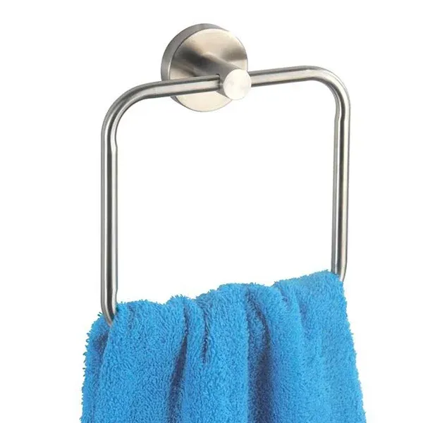 Wenko "Bosio" Towel Ring - Stainless Steel - Silver product thumbnail 2