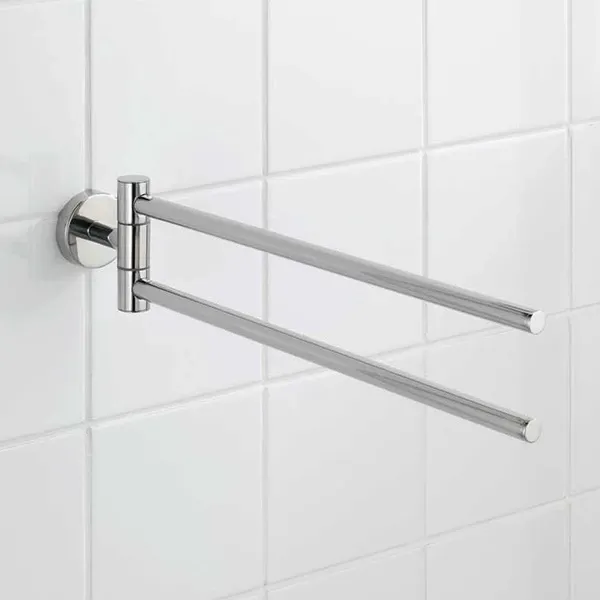 Wenko "Bosio" Towel holder - Stainless Steel - Shiny Silver product thumbnail 4
