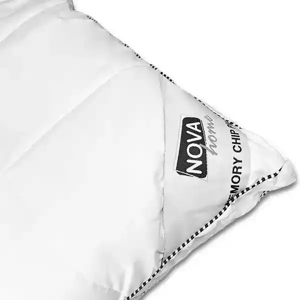 Nova Home Memory Chip Pillow - Anti Allergy & Bacteria - 100% Cotton Cover - White product thumbnail 2