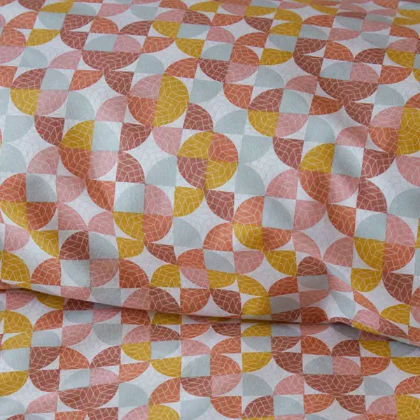 Bedding House Retro Grid Duvet Cover Set - 100% Cotton - Red (Available in sizes) product thumbnail 3