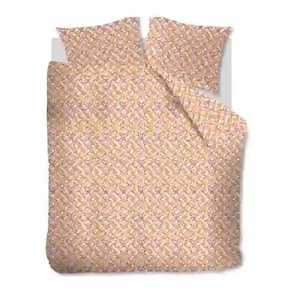 Bedding House Retro Grid Duvet Cover Set - 100% Cotton - Red (Available in sizes) product thumbnail 4