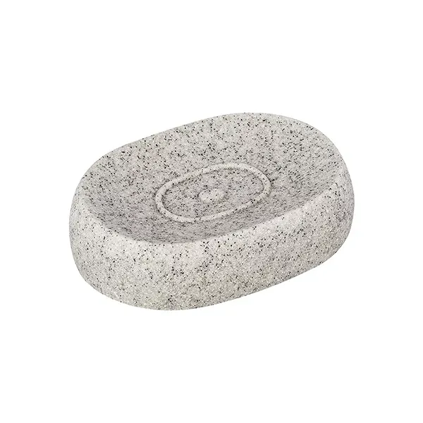 Wenko "Puro" Soap Dish - Plastic Polyresin - Light Grey product thumbnail 2