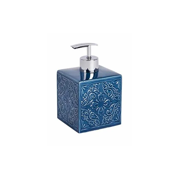 Wenko "Cordoba" Liquid Soap Dispenser - Pottery - Dark Blue product thumbnail 4