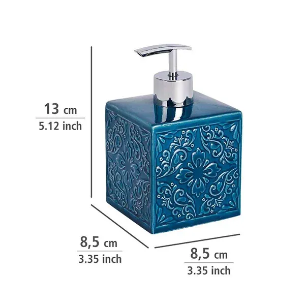 Wenko "Cordoba" Liquid Soap Dispenser - Pottery - Dark Blue product thumbnail 3