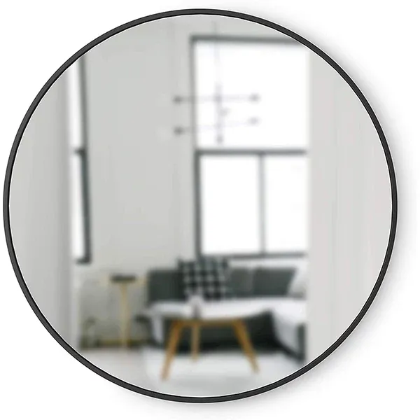 Umbra "Hub" Decorative Round Wall Mirror - 94 cm - Black product thumbnail 4