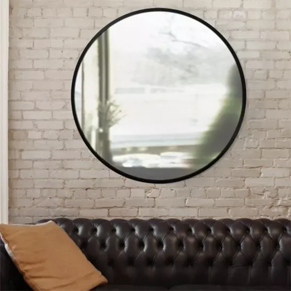 Umbra "Hub" Decorative Round Wall Mirror - 94 cm - Black product thumbnail 5
