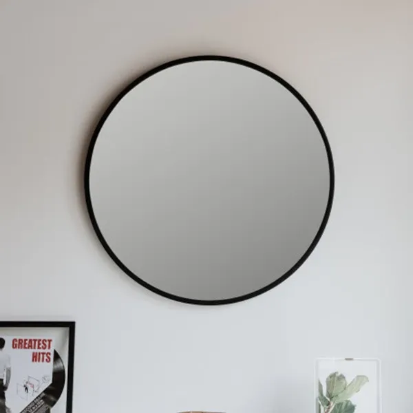 Umbra "Hub" Decorative Round Wall Mirror - 94 cm - Black product thumbnail 2