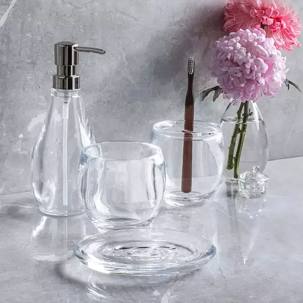 Umbra "Droplet" Liquid Soap Dispenser - 280 ml - Clear product thumbnail 4