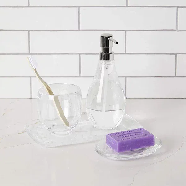 Umbra "Droplet" Liquid Soap Dispenser - 280 ml - Clear product thumbnail 5