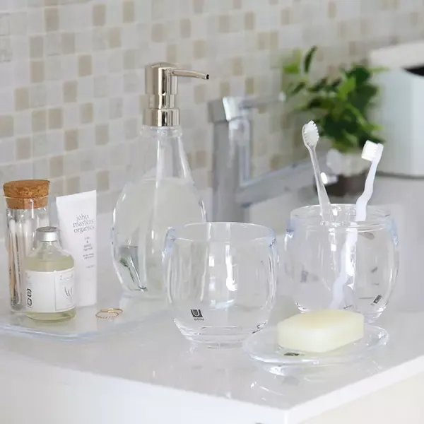 Umbra "Droplet" Liquid Soap Dispenser - 280 ml - Clear product thumbnail 6