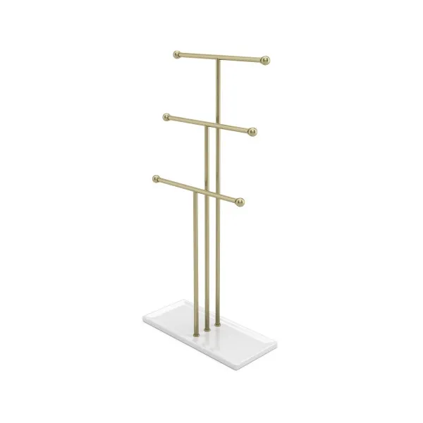 Umbra "Trigem" Jewelry Stand - Metal - White & Brass product thumbnail 2