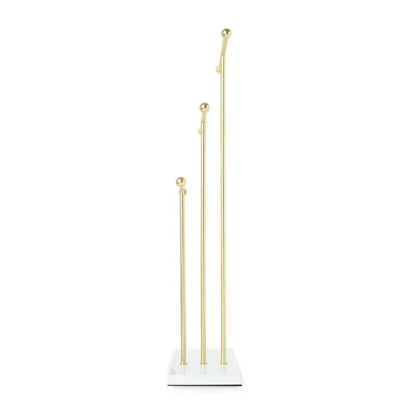 Umbra "Trigem" Jewelry Stand - Metal - White & Brass product thumbnail 9