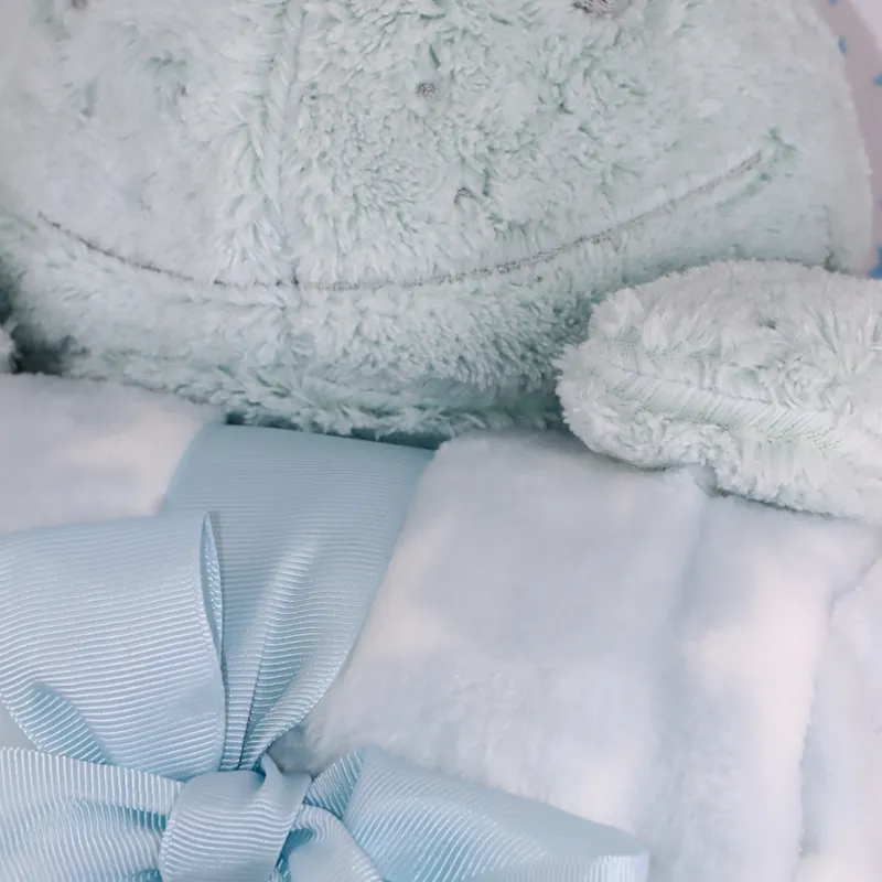 Nova Home Bebo Hippo Toy with Baby Blanket - 75x100 cm - Mint product thumbnail 8