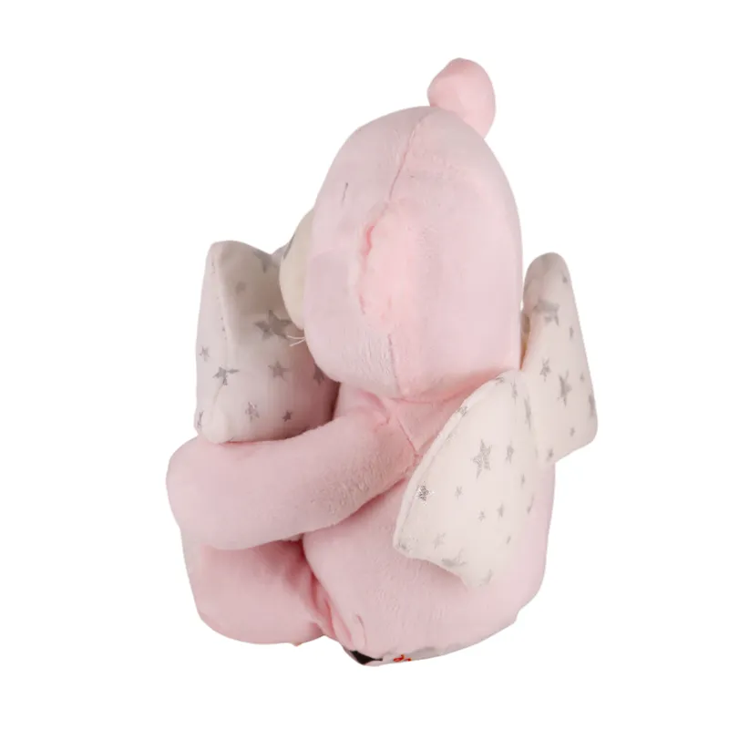 Nova Home "Bebo" Angle Bear Toy with Baby Blanket - Pink product thumbnail 7