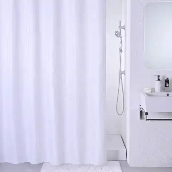 Weva Ramada Water Proof Shower Curtain - 180x200 cm - White product thumbnail 4