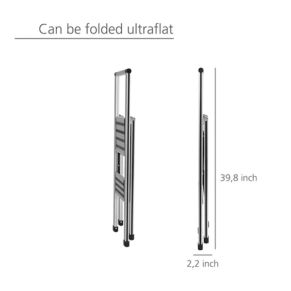 Wenko Alu-Design Stepladder - 2 Step - Silver product thumbnail 2
