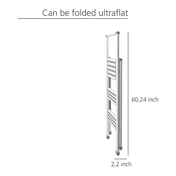 Wenko Alu-Design Stepladder - 4 Step - White product thumbnail 2
