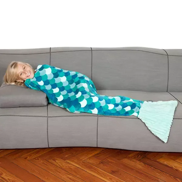 Kanguru Kids' Blanket Mermaid 135cm - Turquoise product thumbnail 3