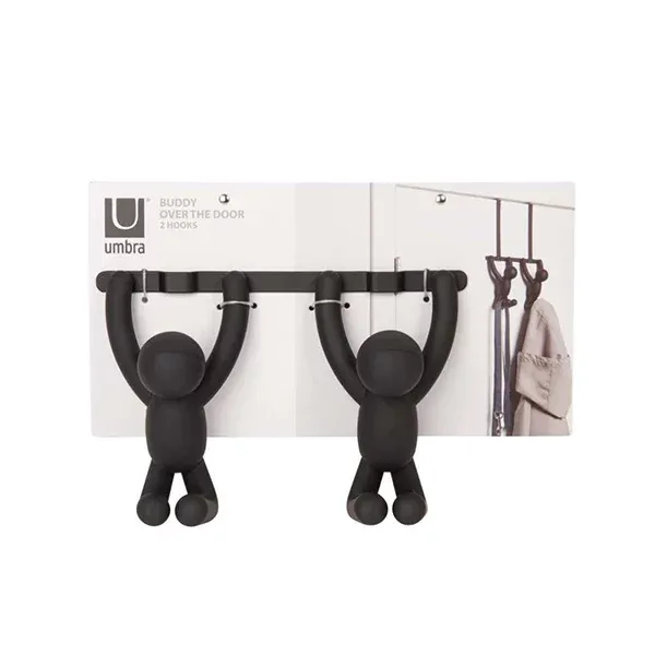 Umbra Buddy Double Over-The-Door Hook - Black product thumbnail 2