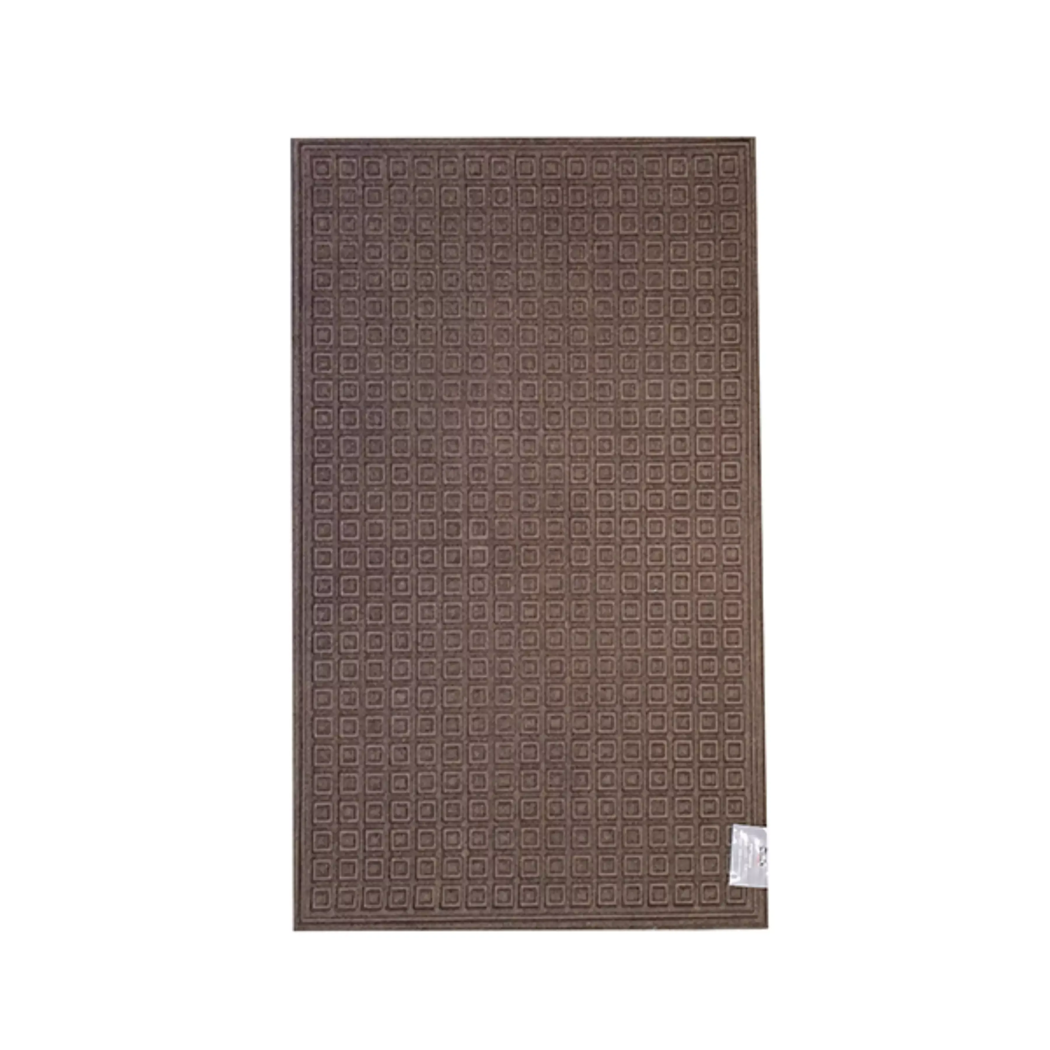 Nova Home Blocks Outdoor mat W & Rubber Backing - 80x120 cm - Brown product thumbnail 4
