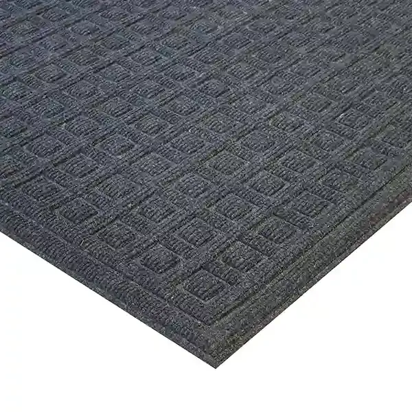 Nova Home Blocks Outdoor mat W & Rubber Backing - 90x150 cm - Charcoal product thumbnail 3