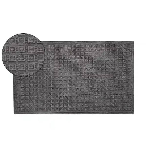 Nova Home Blocks Outdoor mat W & Rubber Backing - 90x150 cm - Charcoal product thumbnail 4
