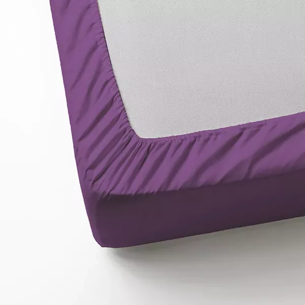 Nova Home "MicroBasic" Fitted Sheet Set - Purple product thumbnail 2