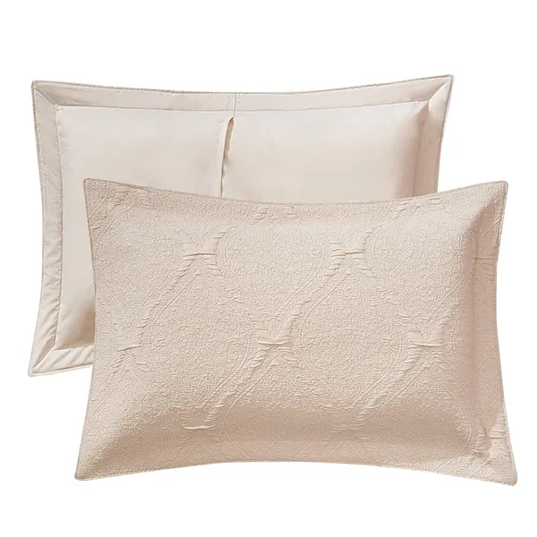 Nova Home Flosway Jacquard Bed Spread Set - 3pcs - King & Super King - Beige product thumbnail 6