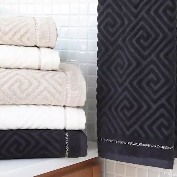 Nova Home Versace Towel, 100% Cotton, 50x90 cm - Antharcite product thumbnail 2