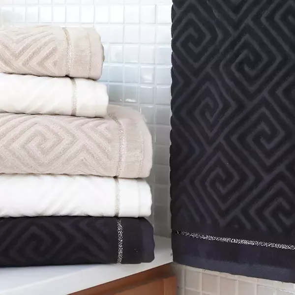 Nova Home Versace Towel, 100% Cotton, 50x90 cm - Beige product thumbnail 2