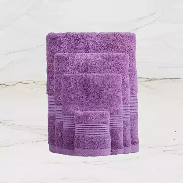 Nova Home "Pretty Collection" Towel - 100% Cotton, 33X33 cm - Mauve product thumbnail 5