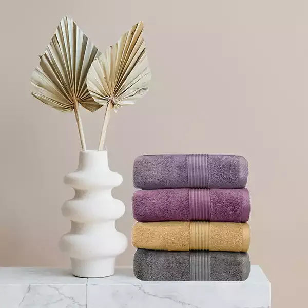 Nova Home "Pretty Collection" Towel - 100% Cotton, 33X33 cm - Mauve product thumbnail 2