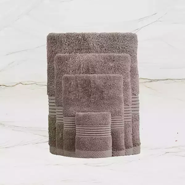 Nova Home "Pretty Collection" Towel - 100% Cotton, 40X60 cm - Moka product thumbnail 4