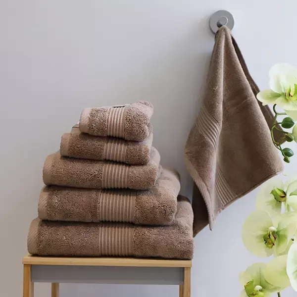 Nova Home "Pretty Collection" Towel - 100% Cotton, 50X100 cm - Moka product thumbnail 4