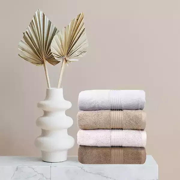 Nova Home "Pretty Collection" Towel - 100% Cotton, 100x150 cm - Moka product thumbnail 2